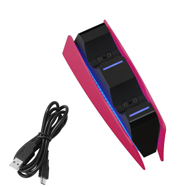 Base Cargadora para Controles PS5 DualSense | Soporte y Estación de Carga para PlayStation 5