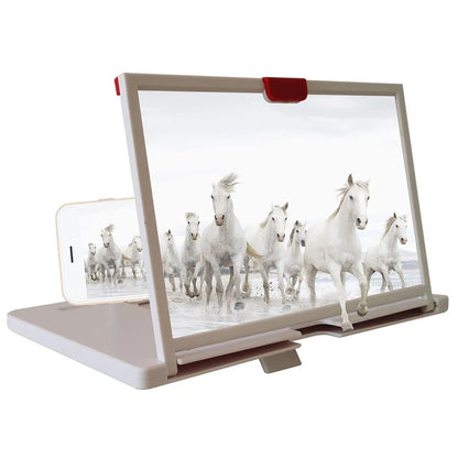 Amplificador de Pantalla 3D para Móvil 10/12 Pulgadas – Soporte Universal con Lupa HD