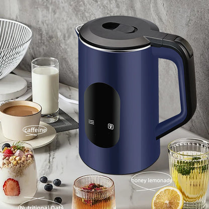 Jarra Eléctrica de Acero Inoxidable de 2.2L con Pantalla Digital, Apagado Automático y Hervido Rápido de 1500W