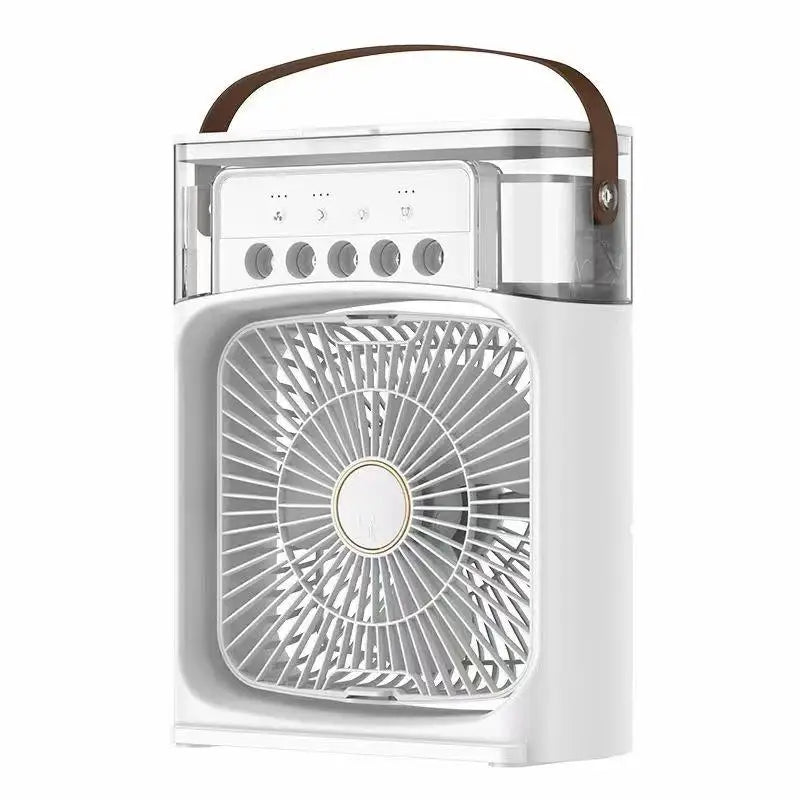 Mini Aire Acondicionado Portátil USB Lenovo con Ventilador, Humidificador, Pulverizador de Niebla y Luz LED Nocturna ❄️