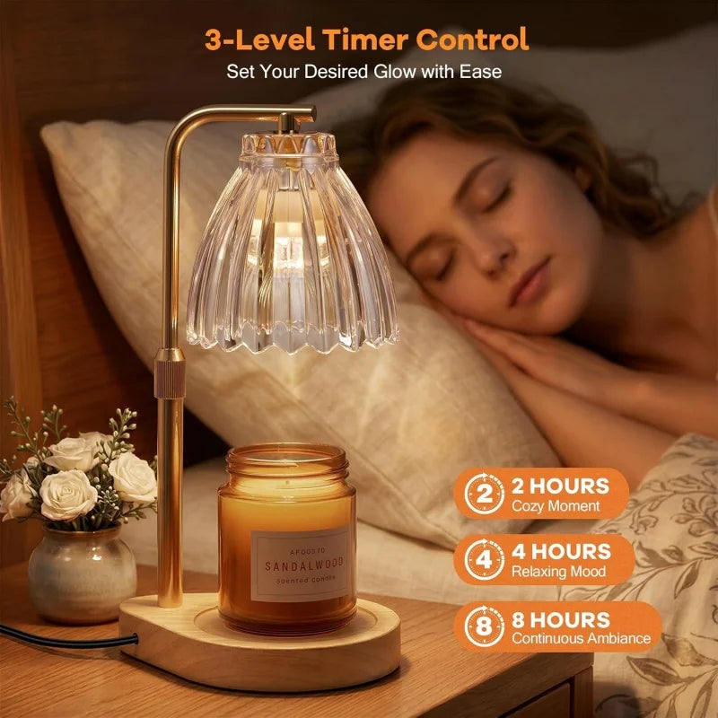 Calentador de Velas con Timer y Regulador – Ambiente Acogedor, Ideal como Regalo de Navidad