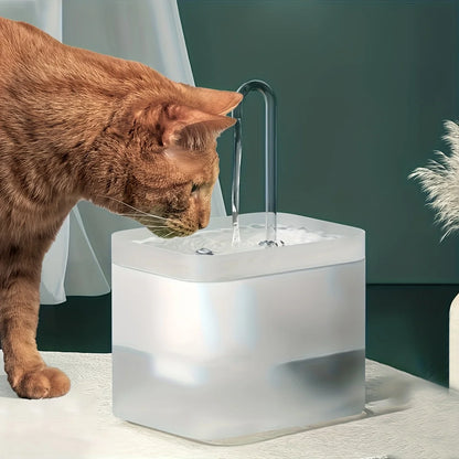 Dispensador de Agua Circulante 1.5L para Gatos y Perros – Fuente con Flujo Vivo y Bol de Alimentación
