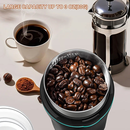 Molinillo de Café Profesional 300W con Vaso Desmontable de Acero Inoxidable – Especias, Hierbas y Granos