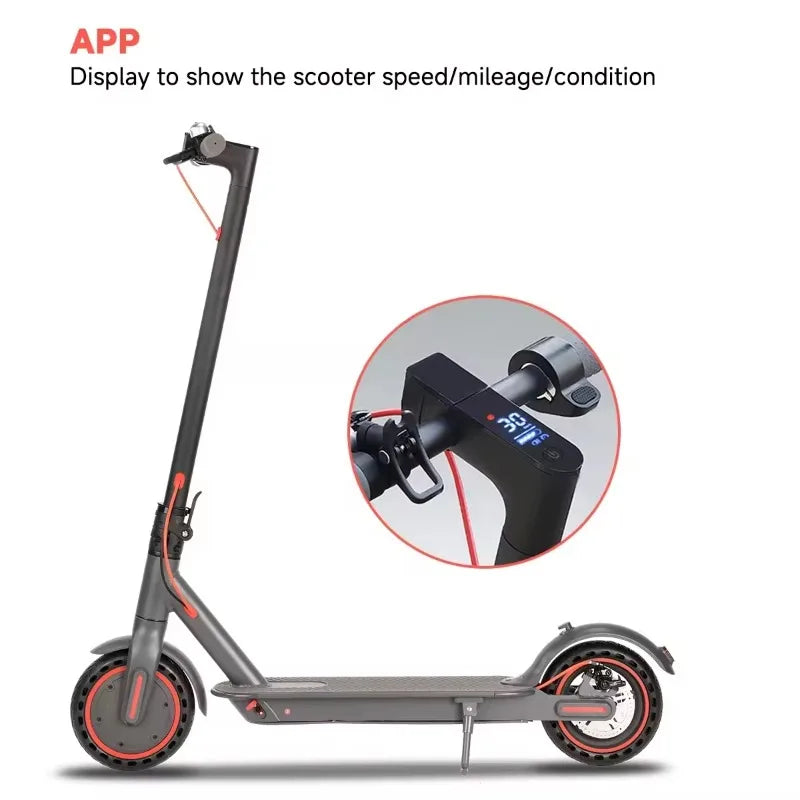Scooter Eléctrico Plegable 350W – Control por App, Batería 36V 10.4Ah y Gran Autonomía