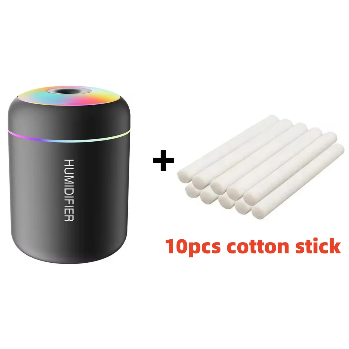 Humidificador de Aire Mini de 180 ml USB Eléctrico – Difusor de Aromas y Aceites Esenciales, Purificador de Aire con Niebla Aromática y Luz LED para Auto, Hogar y Dormitorio.