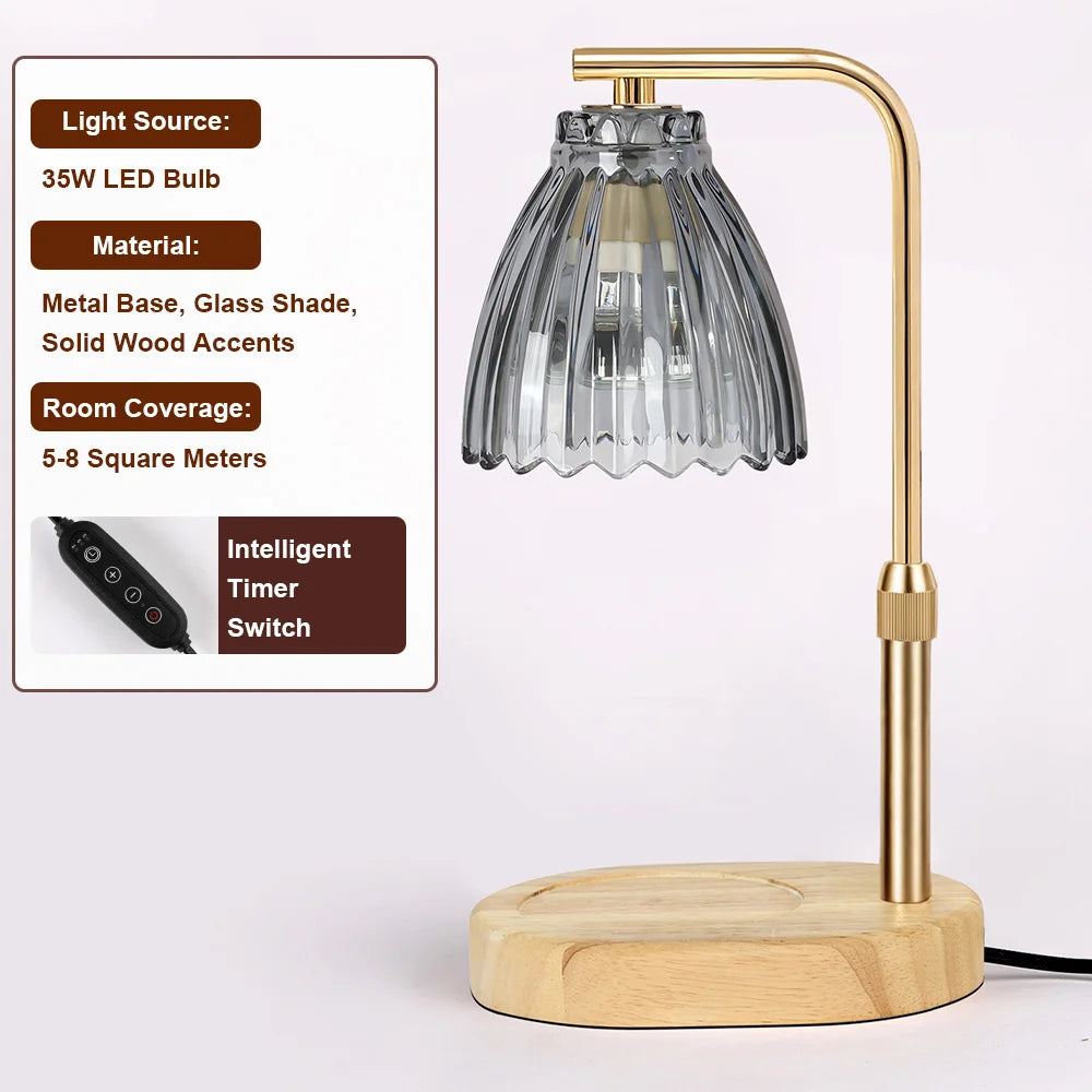 Calentador de Velas Eléctrico – Altura Ajustable y Regulable para Decoración del Hogar