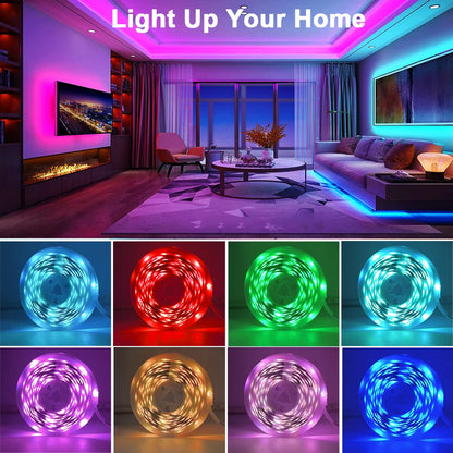 Tira LED RGB con Sincronización Musical y Control por APP – Decoración Hogar y TV