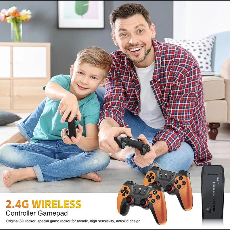 Consola Retro M9 – 4K, 30000 Juegos, 64GB, Doble Control Inalámbrico 2.4G, Compatible con PS1/GBA