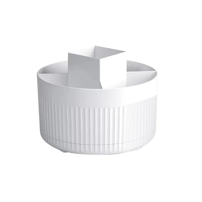 Organizador de Cosméticos Giratorio de Escritorio – Porta Pinceles Multifuncional para Baño y Tocador