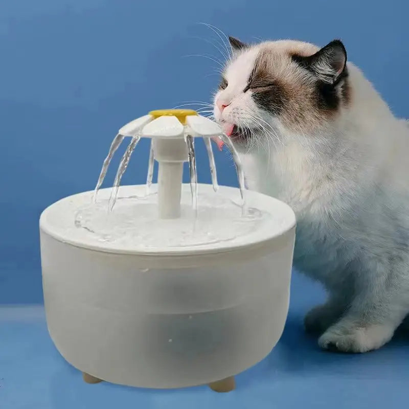 Fuente de Agua Automática para Mascotas con Filtro USB 1200ml – Silenciosa para Gatos y Perros