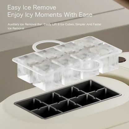 Máquina de Hielo Portátil 220V/110V y 12V – Mini Automática para Hogar, Dormitorio, Oficina y Auto