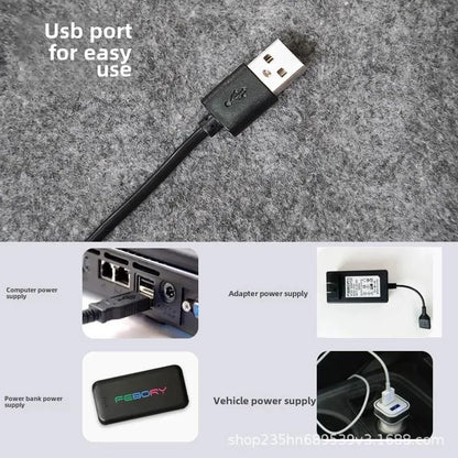 Colchón Eléctrico Calefaccionado USB Type-C Individual – Lavable y Portátil para Dormitorio y Oficina