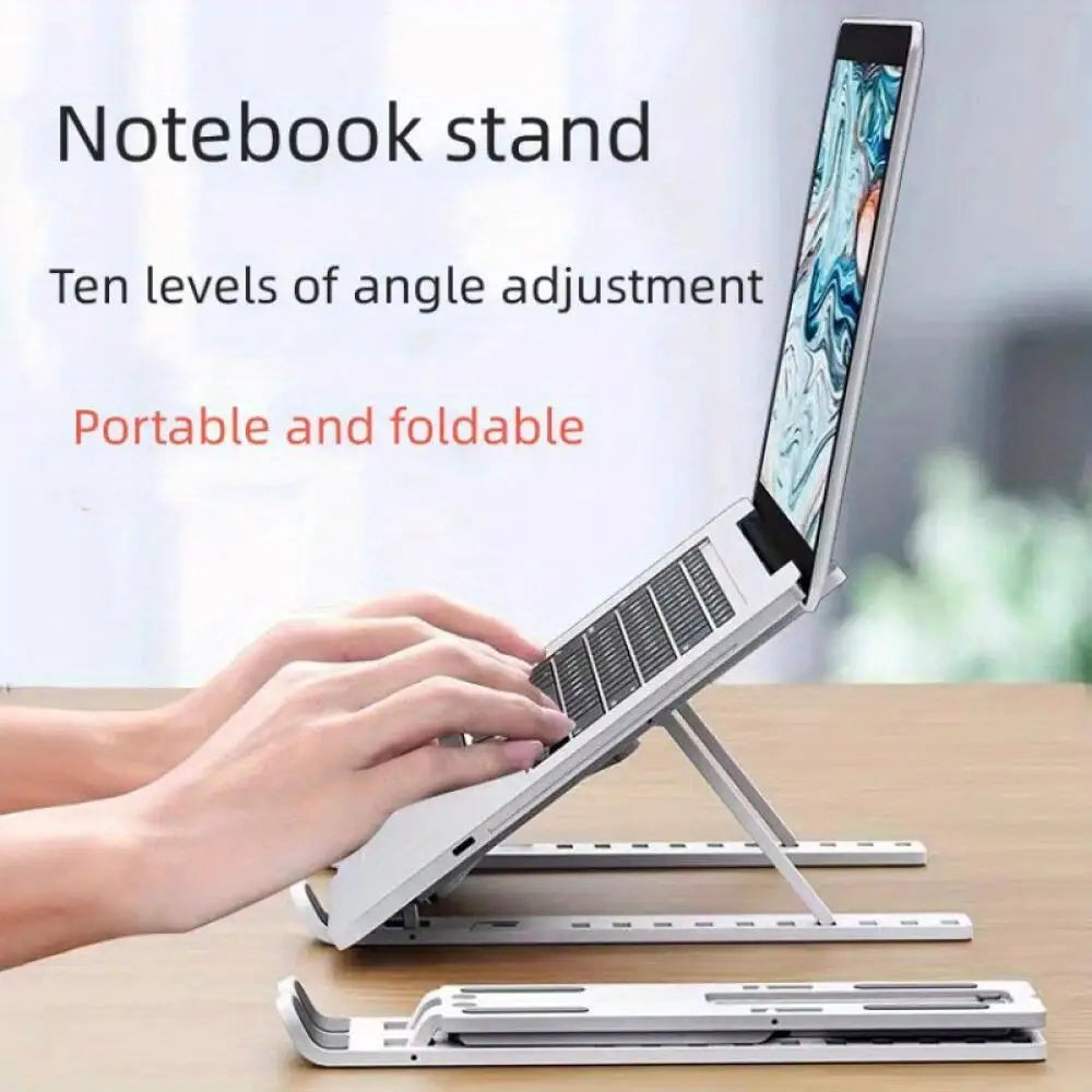 Soporte Plegable para Laptop con Ventilación y Múltiples Ángulos