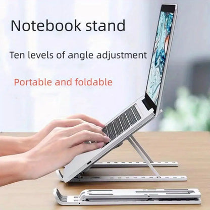 Soporte Plegable para Laptop con Ventilación y Múltiples Ángulos