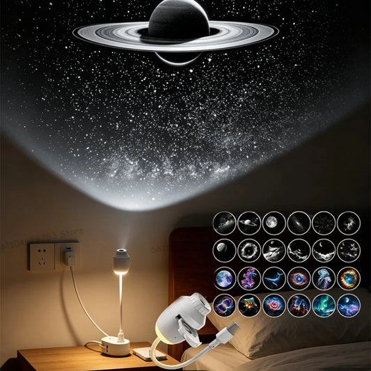 Lámpara Proyectora HD Galaxy 2026 USB – Luz Nocturna Cielo Estrellado Decoración Romántica