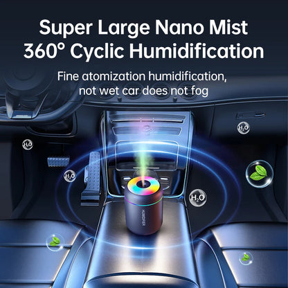 Humidificador de Aire Mini de 180 ml USB Eléctrico – Difusor de Aromas y Aceites Esenciales, Purificador de Aire con Niebla Aromática y Luz LED para Auto, Hogar y Dormitorio.