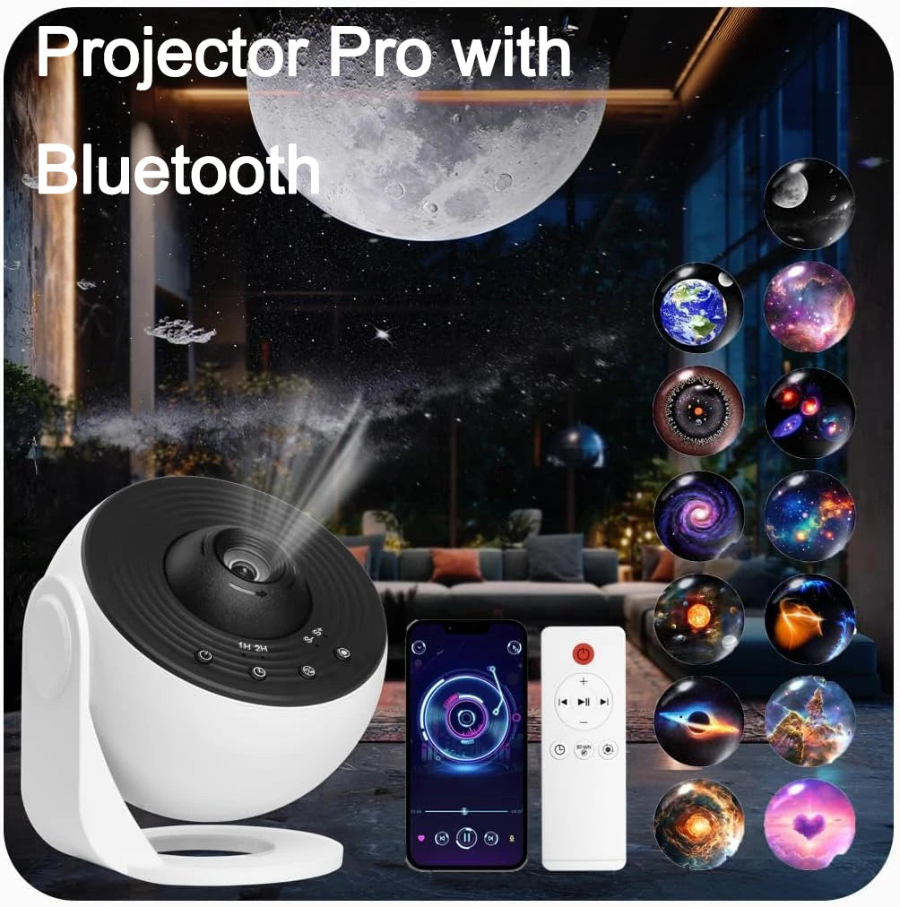 Proyector Planetario Pro 360° – Lámpara Galaxy para Niños, Bodas y San Valentín