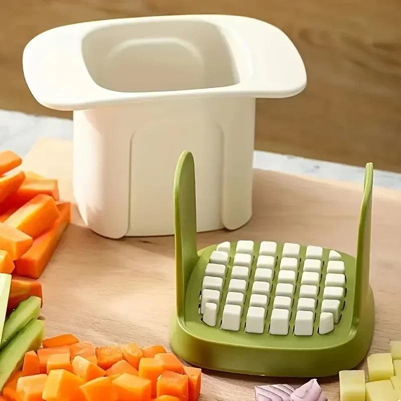 Cortador Multifuncional de Verduras – Rebanador, Picador y Cortador de Papas Fritas