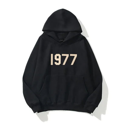 Buzo con Capucha Edición 1977 – Hip-Hop Streetwear Casual Primavera Otoño