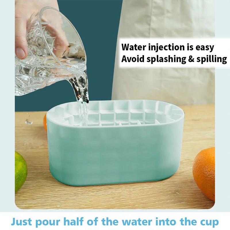 Cubitera de Silicona Portátil Redonda – Molde para Hielo, Enfriador de Vino y Bebidas