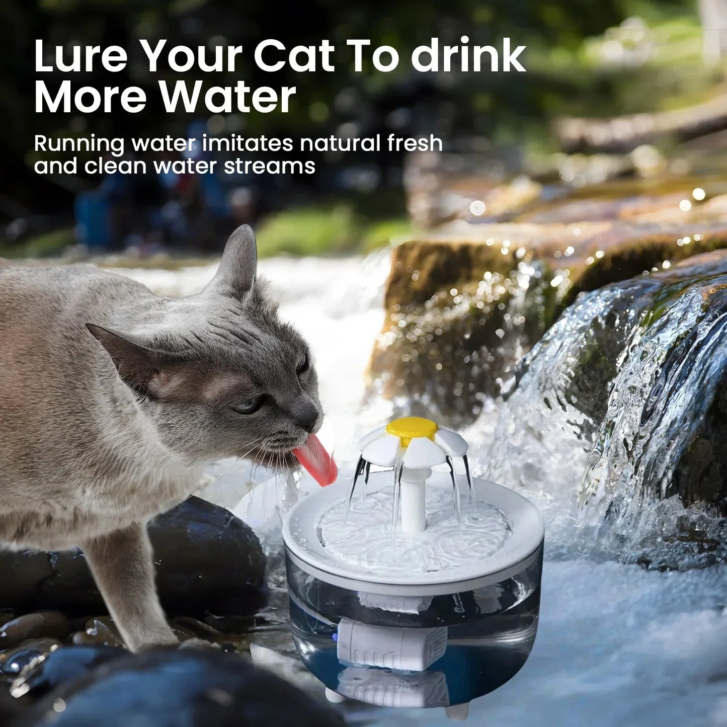 Fuente de Agua para Mascotas con 4 Filtros USB 1200ml – Dispensador Automático para Gatos y Perros