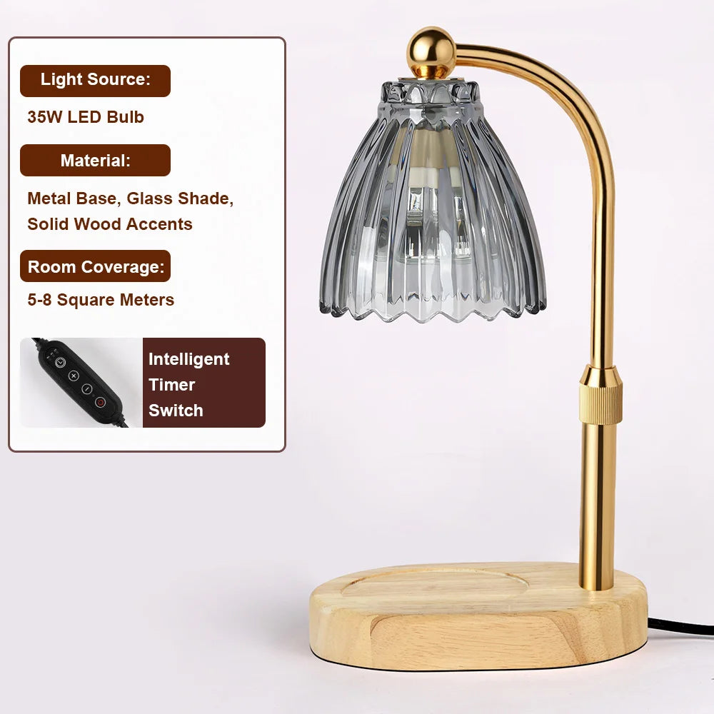 Calentador de Velas Eléctrico – Altura Ajustable y Regulable para Decoración del Hogar