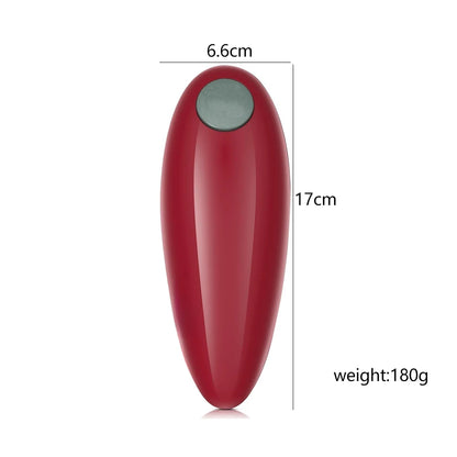 Abrelatas Eléctrico Rojo – Automático con Borde Suave para una Cocina Segura