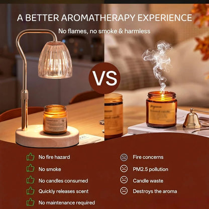 Calentador de Velas con Timer y Regulador – Ambiente Acogedor, Ideal como Regalo de Navidad
