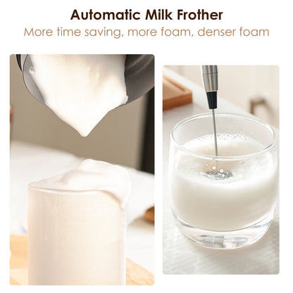 Espumador de Leche 5 en 1 BioloMix con Pantalla LED Táctil – Frío y Caliente