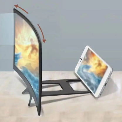 Lupa de Pantalla Curva para Móvil 12 Pulgadas HD – Amplificador Plegable y Portátil con Protección Visual