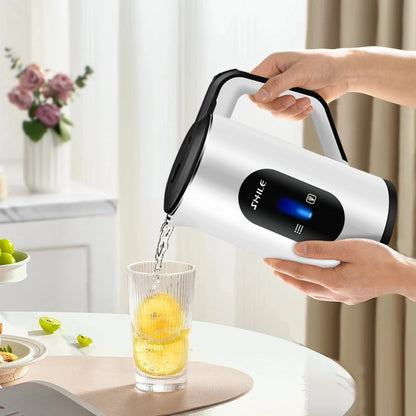 Jarra Eléctrica de Acero Inoxidable de 2.2L con Pantalla Digital, Apagado Automático y Hervido Rápido de 1500W