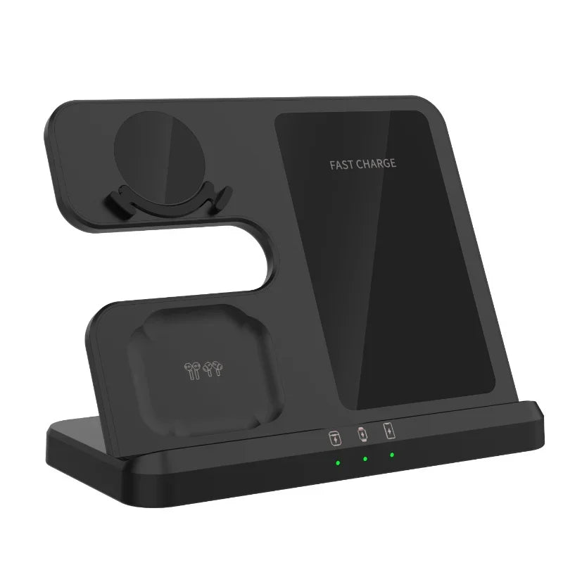 Estación de Carga Inalámbrica 3 en 1 – Carga Rápida para Samsung Galaxy, Watch y Buds