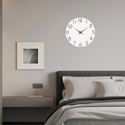 Reloj de Pared Moderno de Madera – Movimiento Silencioso de Cuarzo para Hogar