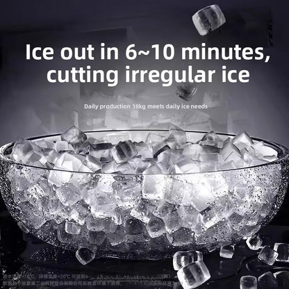 Máquina de Hielo Portátil para Mesada – Hielo en 9 Minutos, Autolimpiante para Cocina y Hogar