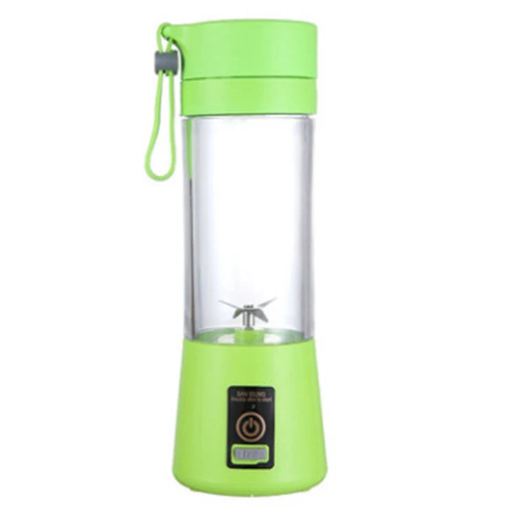 Licuadora Portátil Recargable por USB de 380 ml con 6 Cuchillas para Jugos, Batidos y Smoothies
