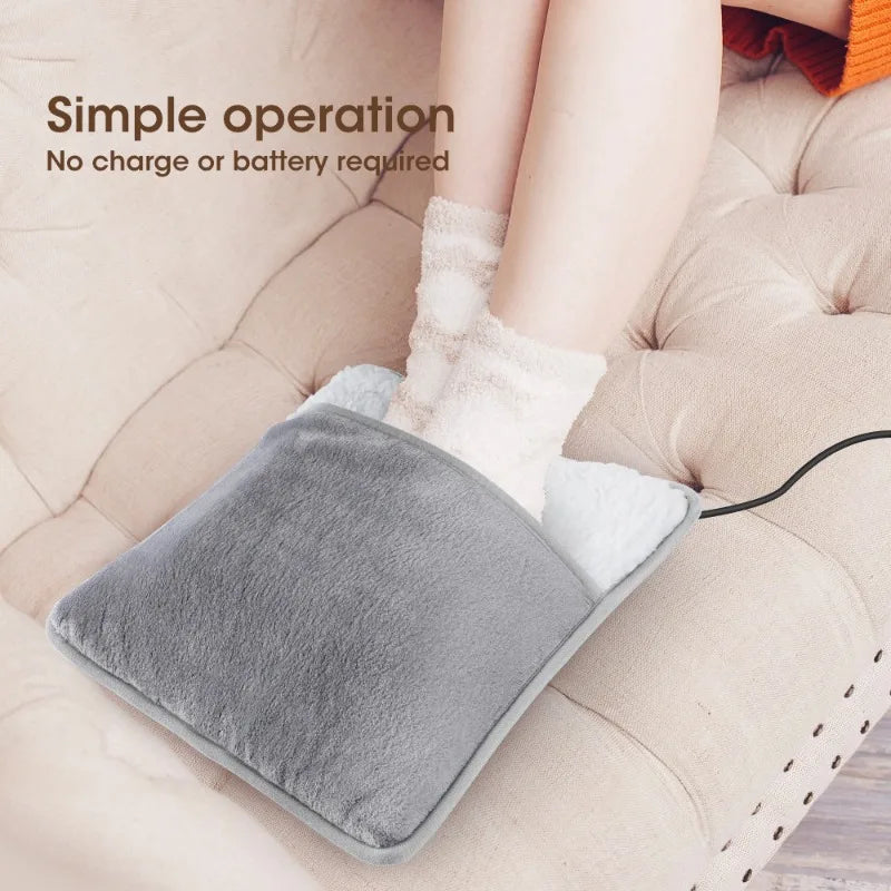 Almohadilla Calefactora Eléctrica para Pies USB Lavable – Suave y Cálida para Mejorar el Sueño