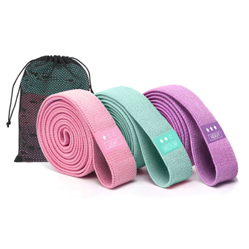 Bandas de Resistencia de Tela Antideslizantes – Entrenamiento de Glúteos, Piernas y Cuerpo en Casa