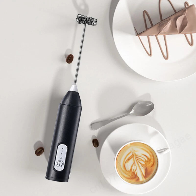 Batidor Eléctrico de Leche y Café de Mano – Espumador y Mezclador para Cocina