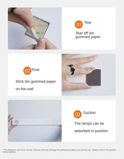 Lámpara LED Portátil con Sensor de Movimiento PIR – Recargable USB para Interior
