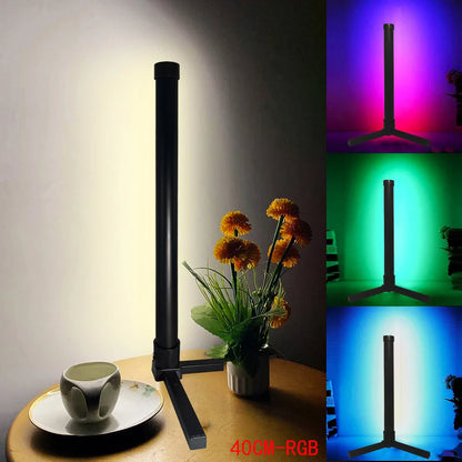 Lámpara de Pie RGB con Sincronización Musical – 16 Millones de Colores, Control Remoto, Moderna