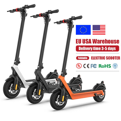 Scooter Eléctrico de Alta Potencia HX X9 – 100km de Autonomía, Motor 36v/48v, Plegable