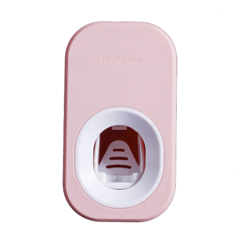 Dispensador Automático de Pasta Dental con Portacepillos – Soporte de Pared para Baño