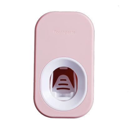 Dispensador Automático de Pasta Dental con Portacepillos – Soporte de Pared para Baño