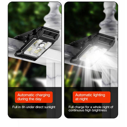 Lámpara Solar para Patio con Sensor de Movimiento – Luz Exterior Multifuncional para Jardín y Césped