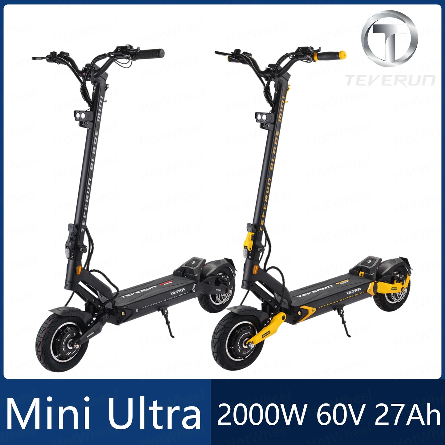 Scooter Eléctrico TEVERUN Blade MINI Ultra V4 – 2000W, 60V 27Ah, 100km, Pantalla LCD