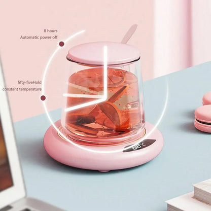 Posavasos Calentador de Temperatura Constante con 3 Ajustes de Temperatura, Portátil, USB