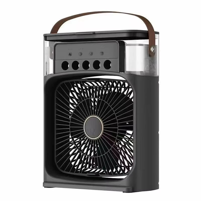 Mini Aire Acondicionado Portátil USB Lenovo con Ventilador, Humidificador, Pulverizador de Niebla y Luz LED Nocturna ❄️