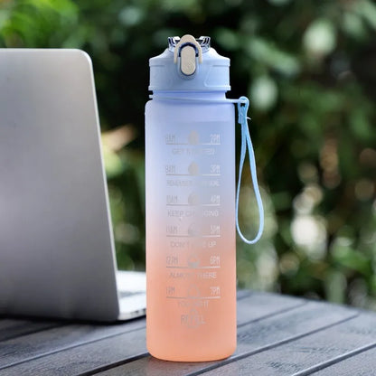 Botella Deportiva de 700 ml con Sorbete y Marcador de Medidas | Diseño Degradado Frosted