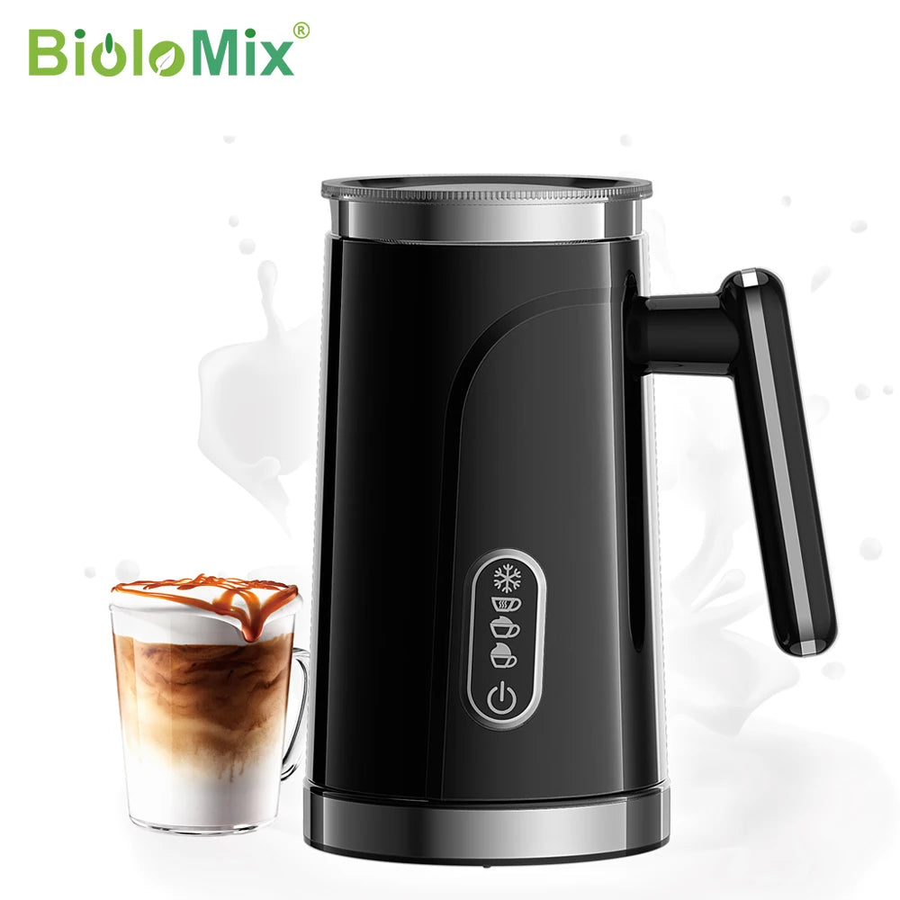 Espumador de Leche Automático BioloMix 4 en 1 – Frío, Caliente y Chocolate