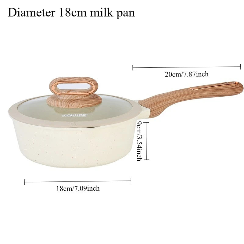 Set de Ollas y Sartenes Antiadherentes de Cerámica DONNOR – Cocina Fácil y Profesional